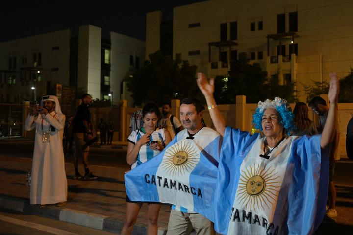 Fans argentinos, en Qatar