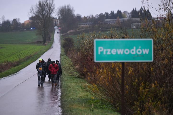 Przewodow (Polonia), donde este martes un misil mató a dos personas.  