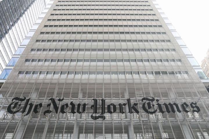 Sede del New York Times en Nueva york.