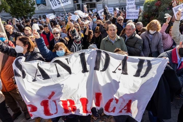 Manifestación por la sanidad en Madrid, el 13 de noviembre.