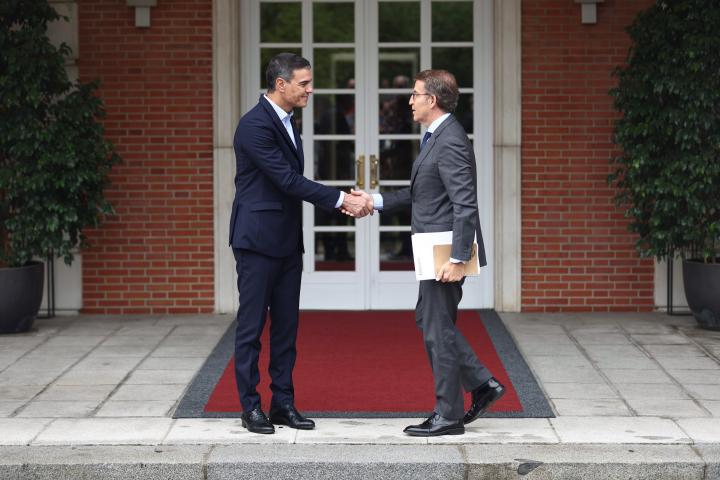 Pedro Sánchez y Alberto Núñez Feijóo