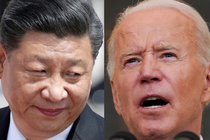 Xi Jinping y Joe Biden, en sendas imágenes de archivo.