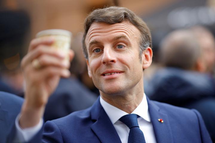 Imagen de archivo del presidente saliente, Emmanuel Macron