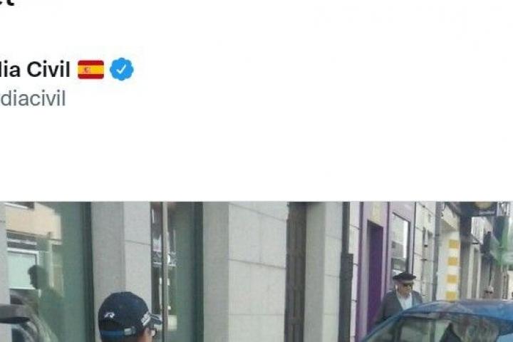 La imagen publicada por la Guardia Civil.