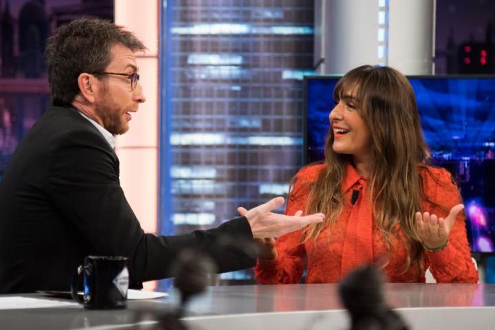 Candela Peña y Pablo Motos en 'El Hormiguero' (Antena 3)