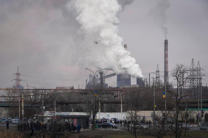 La planta metalúrgica de Azovstal, en la ciudad ucraniana de Mariúpol.