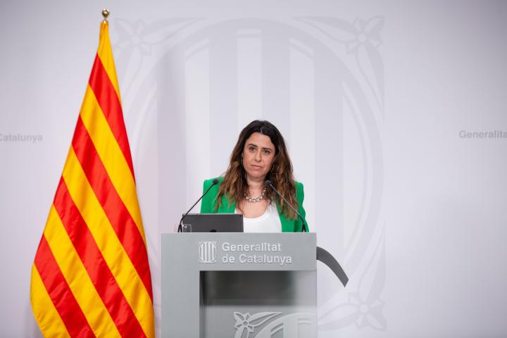 La portavoz del Govern de Cataluña, Patrícia Plaja.