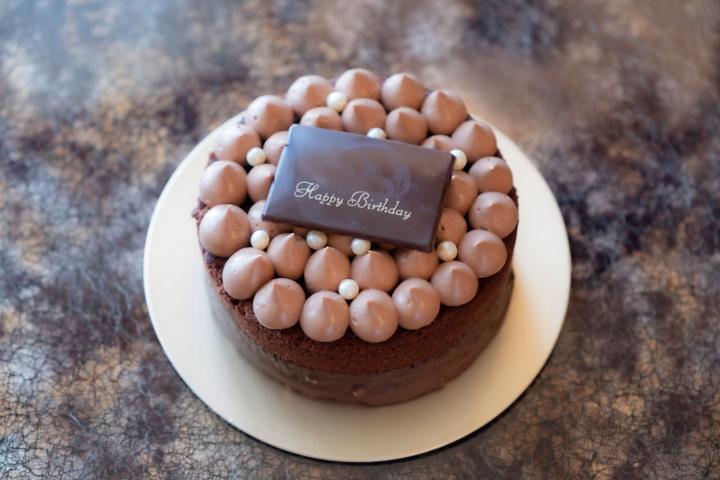 Una tarta de chocolate.