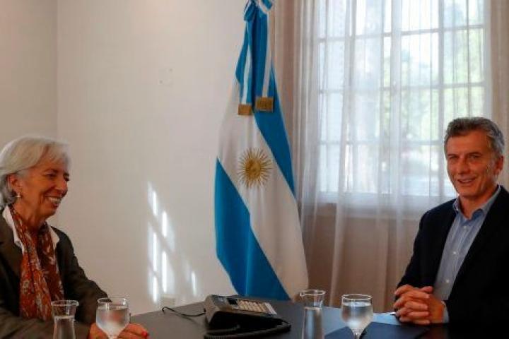 El presidente de Argentina, Mauricio Macri, y la directora gerente del FMI, Christine Lagarde, en Buenos Aires.