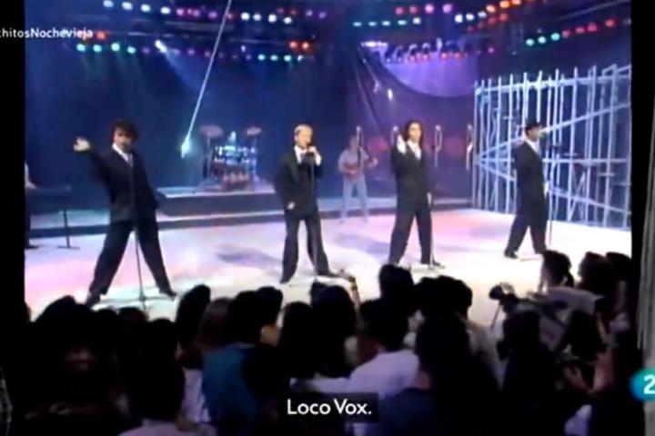 "Loco Vox", rótulo que apareció en 'Cachitos' (La2 de TVE).