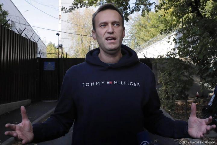 El líder opositor ruso Navalni, detenido durante un registro policial en su fundación anticorrupción.
