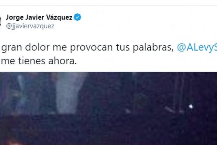 El tuit de Jorge Javier Vázquez.