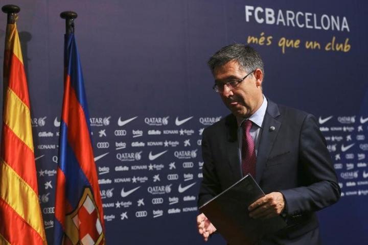 El presidente del FC Barcelona Josep Maria Bartomeu. EFE/Alejandro García/Archivo