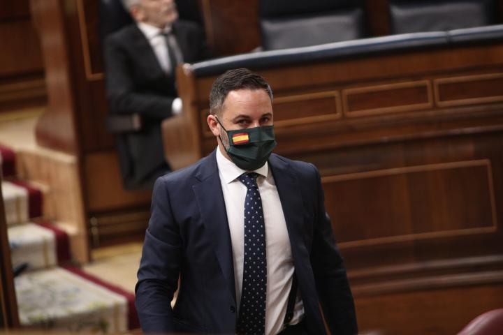 Santiago Abascal, en el Congreso de los Diputados el 27 de mayo de 2020 (Eduardo Parra/Europa Press via Getty Images).