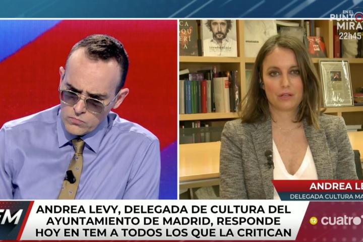 Risto Mejide entrevista a Andrea Levy en 'Todo Es Mentira' (Cuatro).