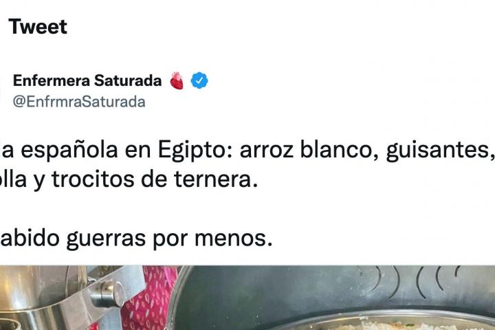 Tuit de Enfermera Saturada.