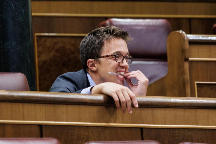 Íñigo Errejón, el pasado martes, en el pleno del Congreso. 