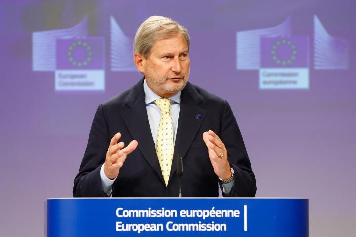 El comisario de Presupuestos de la UE, Johannes Hahn.
