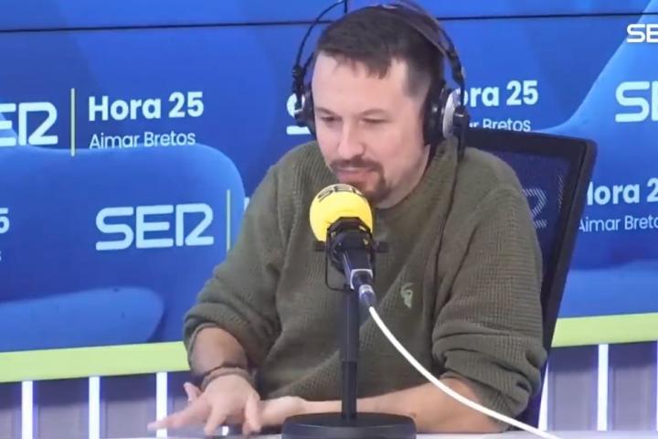 Pablo Iglesias en 'El Ágora' de la Cadena SER.