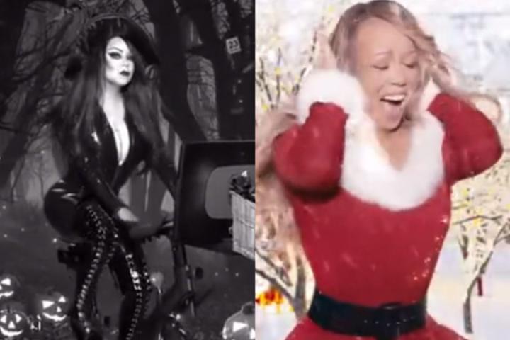 Captura del vídeo colgado por Mariah Carey