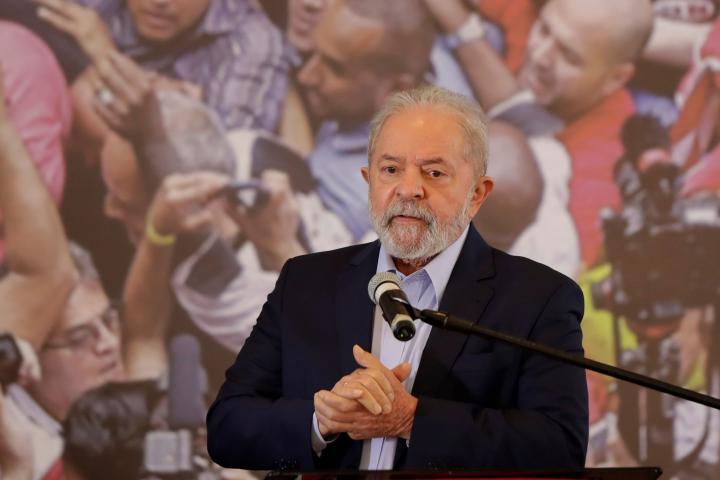 El expresidente brasileño Lula da Silva, en Sao Bernardo do Campo, Brasil.