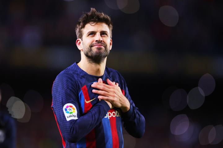 Gerard Piqué durante su último partido en el Camp Nou.