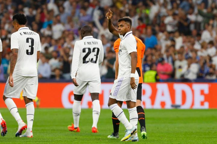 Rodrygo (Real Madrid), en una imagen de archivo en el Bernabeu.
