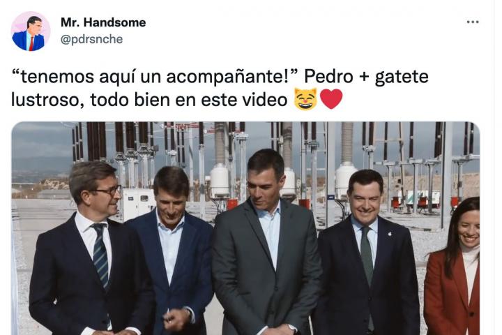 El momento viral de Pedro Sánchez.
