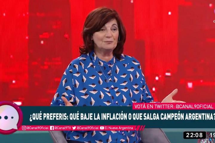 La ministra de Trabajo de Argentina en sus declaraciones en el Canal 9.
