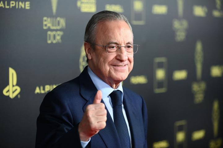 El presidente del Real Madrid, Florentino Pérez, en París, en octubre.