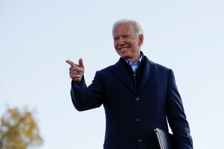 Joe Biden, en un acto en Des Moines, Iowa.