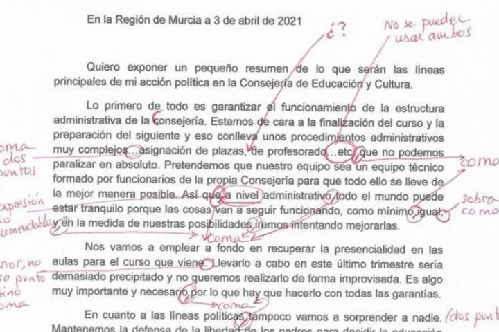 Correcciones de un grupo de docentes del documento de María Isabel Campuzano.