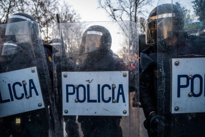Policía Nacional desplegada en MAdrid