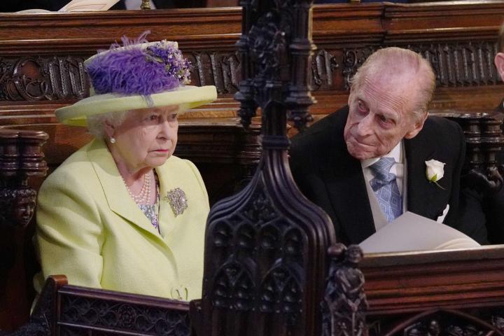 Isabel II y Felipe de Edimburgo, en 2018.