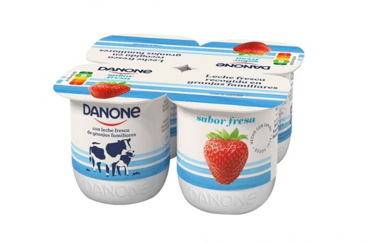 Un pack de yogures Danone.