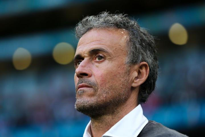 Luis Enrique, en el partido frente a Italia.
