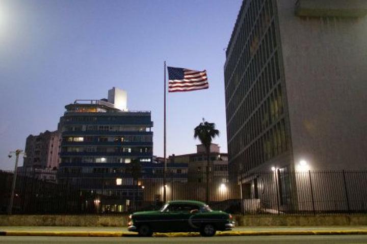 Imagen de archivo de la embajada de EEUU en La Habana.