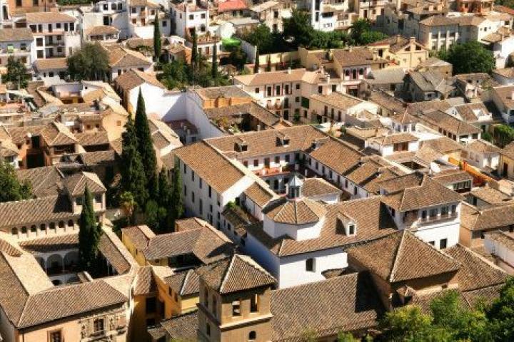 Una vista aérea de Granada.
