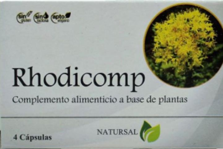 Caja de Rhodicomp, conocida como "viagra de herbolario".
