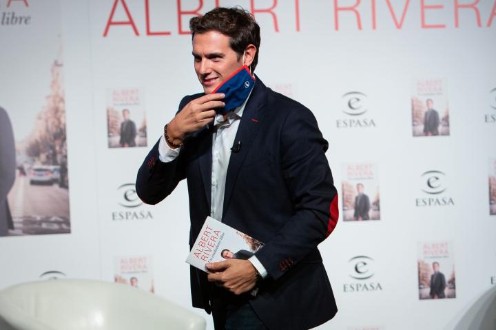 Rivera, en la presentación de su libro