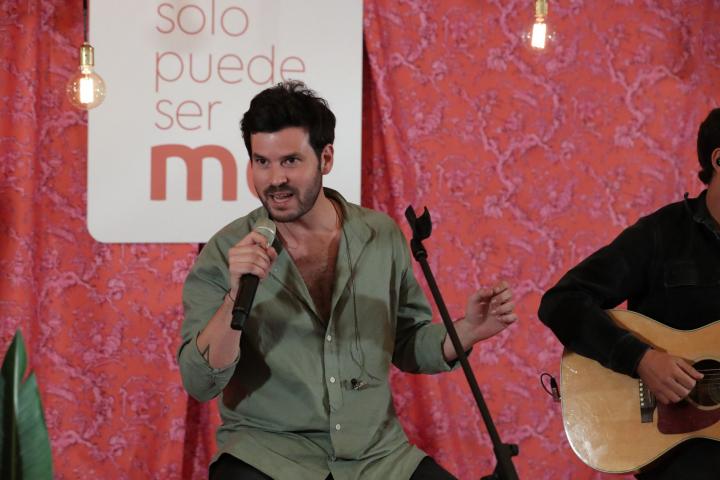 Willy Bárcenas, en un concierto en octubre.