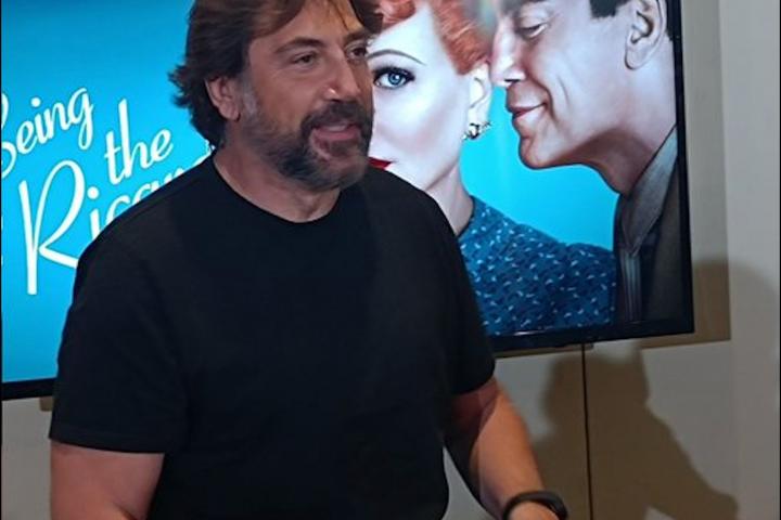 Javier Bardem, en la rueda de prensa tras conocerse su nominación a los Oscar por 'Being the Ricardos'.