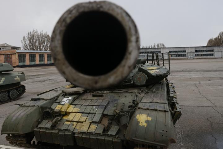 La región de Lugansk, poblada de tanques