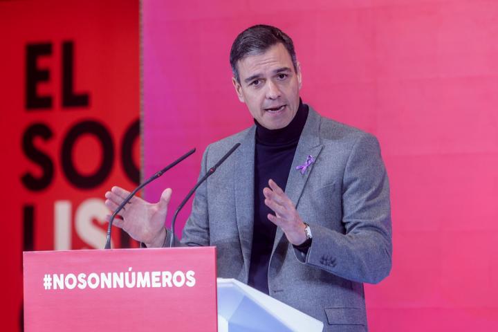 El presidente del Gobierno, Pedro Sánchez,