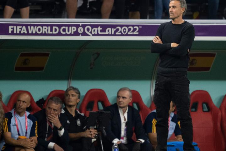 Luis Enrique, en el partido contra Alemania.