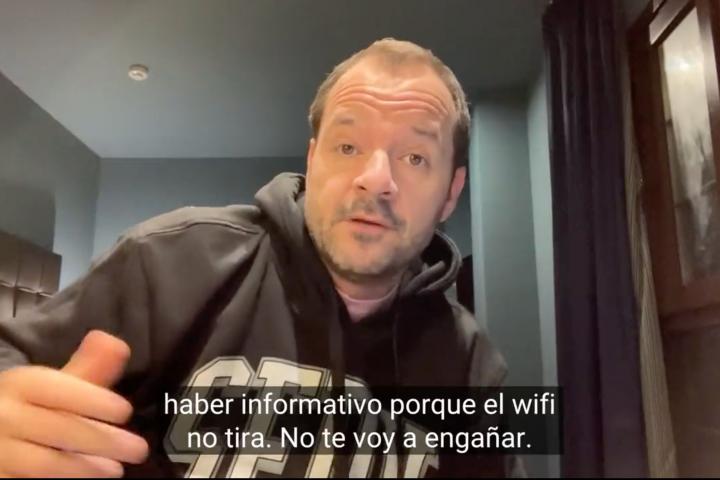 Ángel Martín, en su vídeo de este lunes.