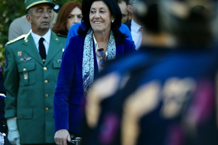 La directora del CNI, Esperanza Casteleiro, el pasado junio en Madrid, en la celebración del patrón de la Policía Municipal. 