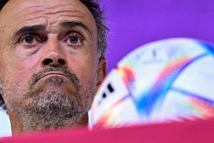 Luis Enrique, en su rueda de prensa del miércoles