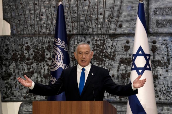 Benjamin Netanyahu en una imagen reciente tras ganar las elecciones en Israel. 