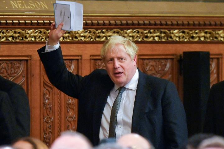 Boris Johnson en una imagen reciente